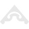 Ekena Millwork Pitch Northwest Architectural Grade PVC Gable Pediment, 48"W x 28"H x 1"P (14/12) GPP048X028X100NOR - alternate 2